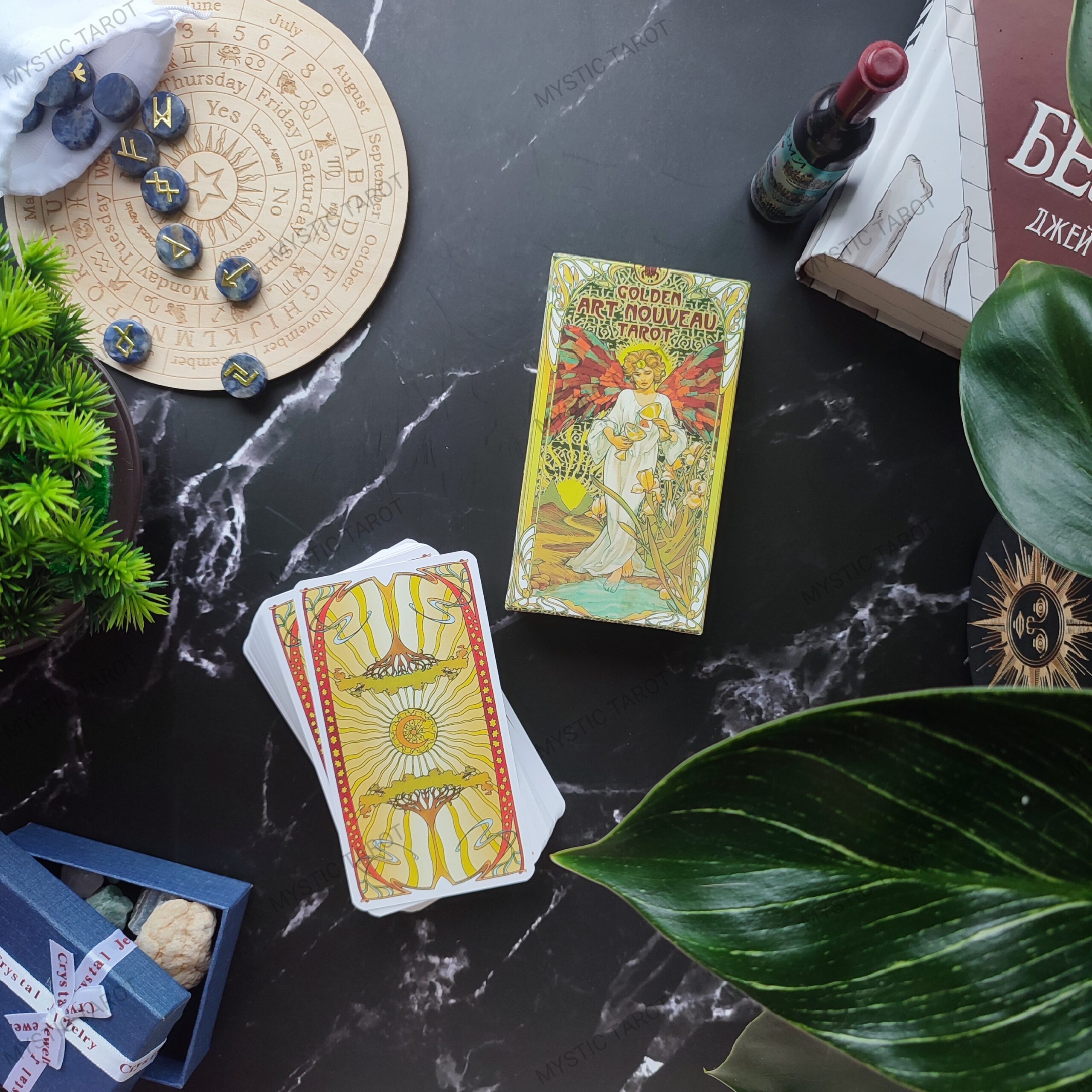 Таро Арт Нуво колода Golden Art Nouveau Tarot | Вишукана колода таро модерн